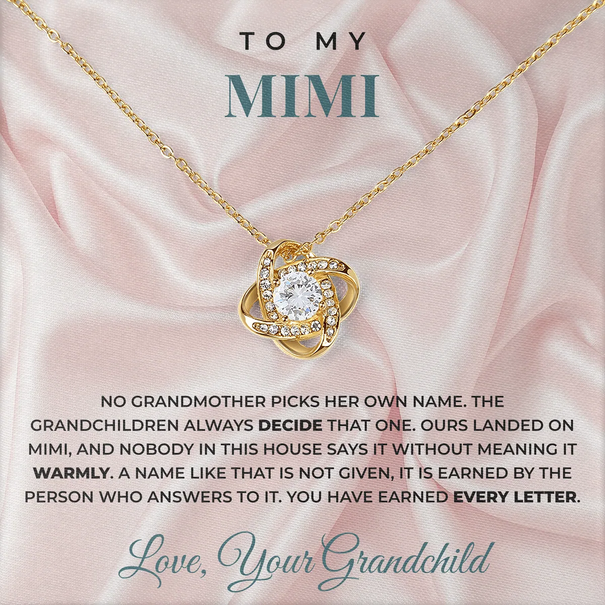 Every Letter Earned Linden Knot Necklace for mimi