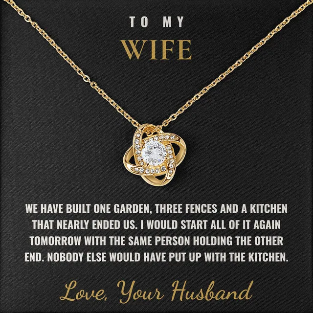 Nobody Else Would Have Linden Knot Necklace for wife