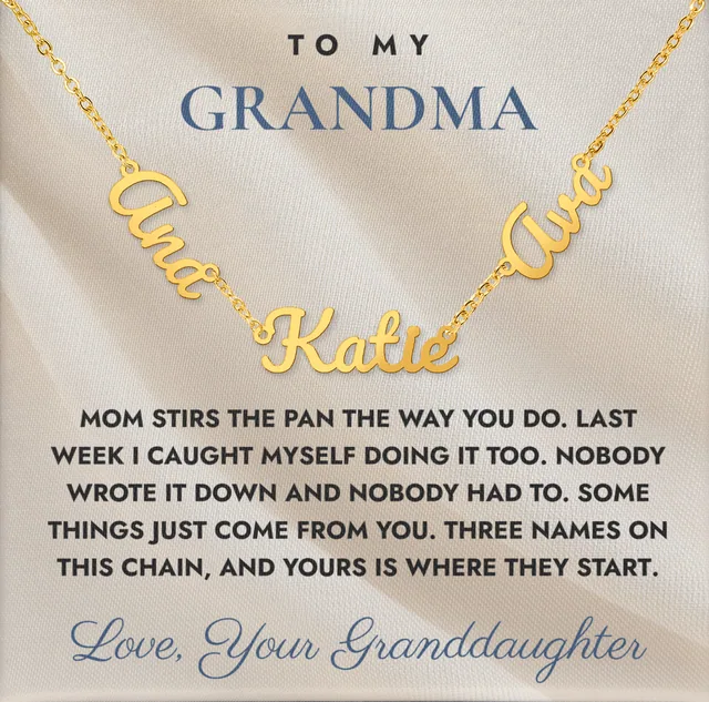 Where They Start Three Generations Necklace for grandma