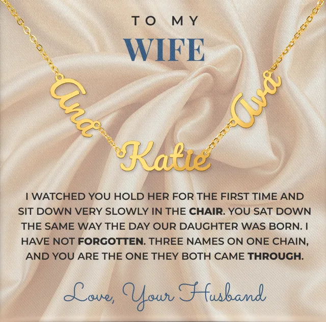 I Have Not Forgotten Three Generations Necklace for wife